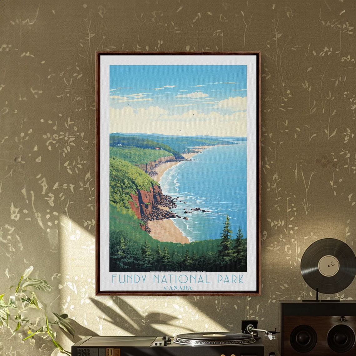 Fundy National Park Canada Coastal Cliffs Beach Forest Bay View Poster - Image 6