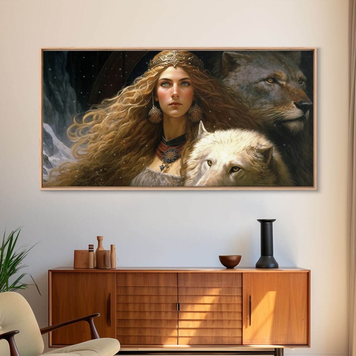 Lady Freya Norse Mythology Art Print, Goddess of Love