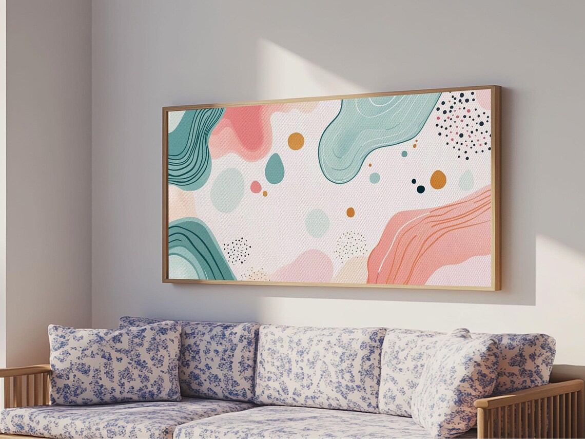 Abstract Retro Style 90s Inspired Modern Art