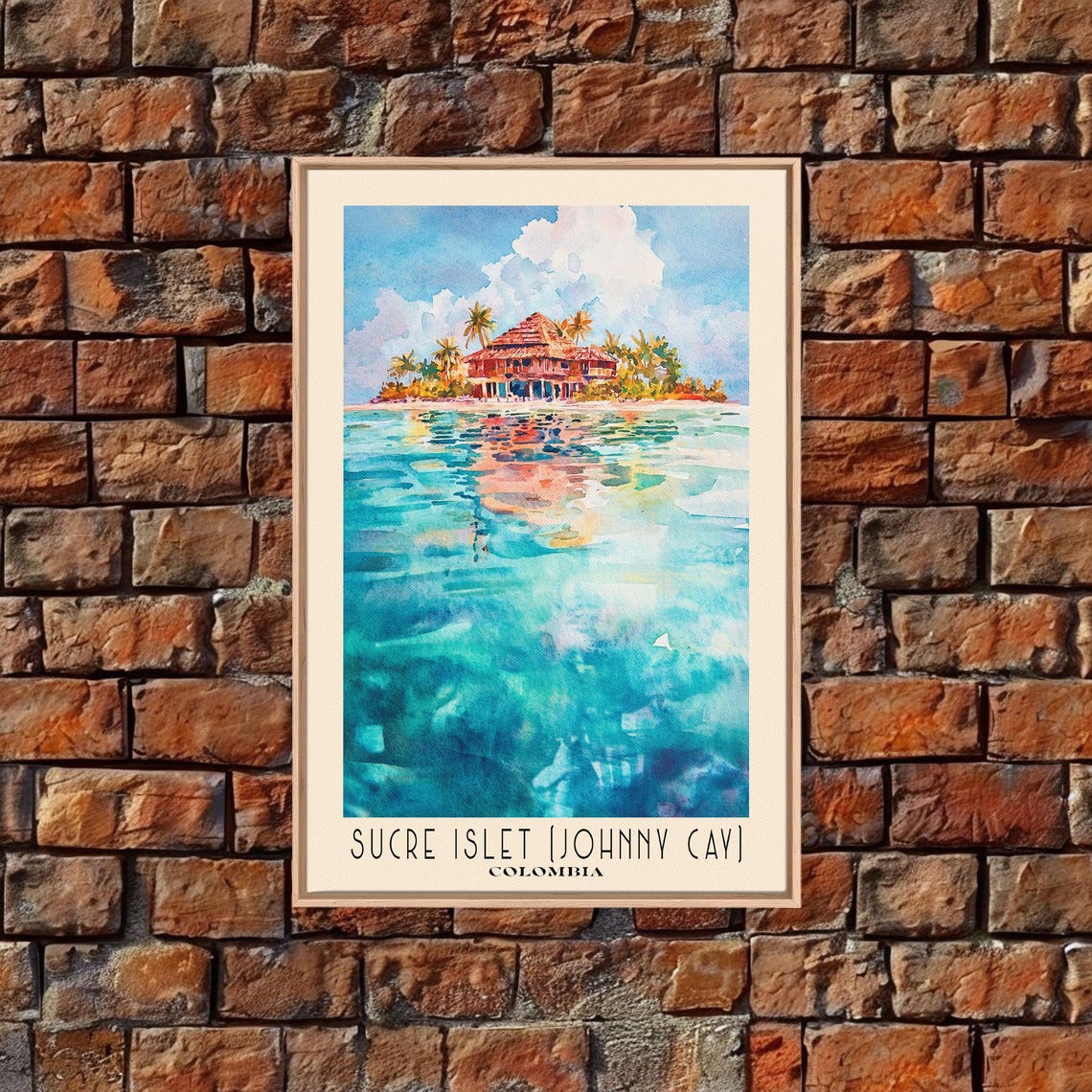 Sucre Islet Johnny Cay Colombia Tropical Island Turquoise Water Poster - Image 5