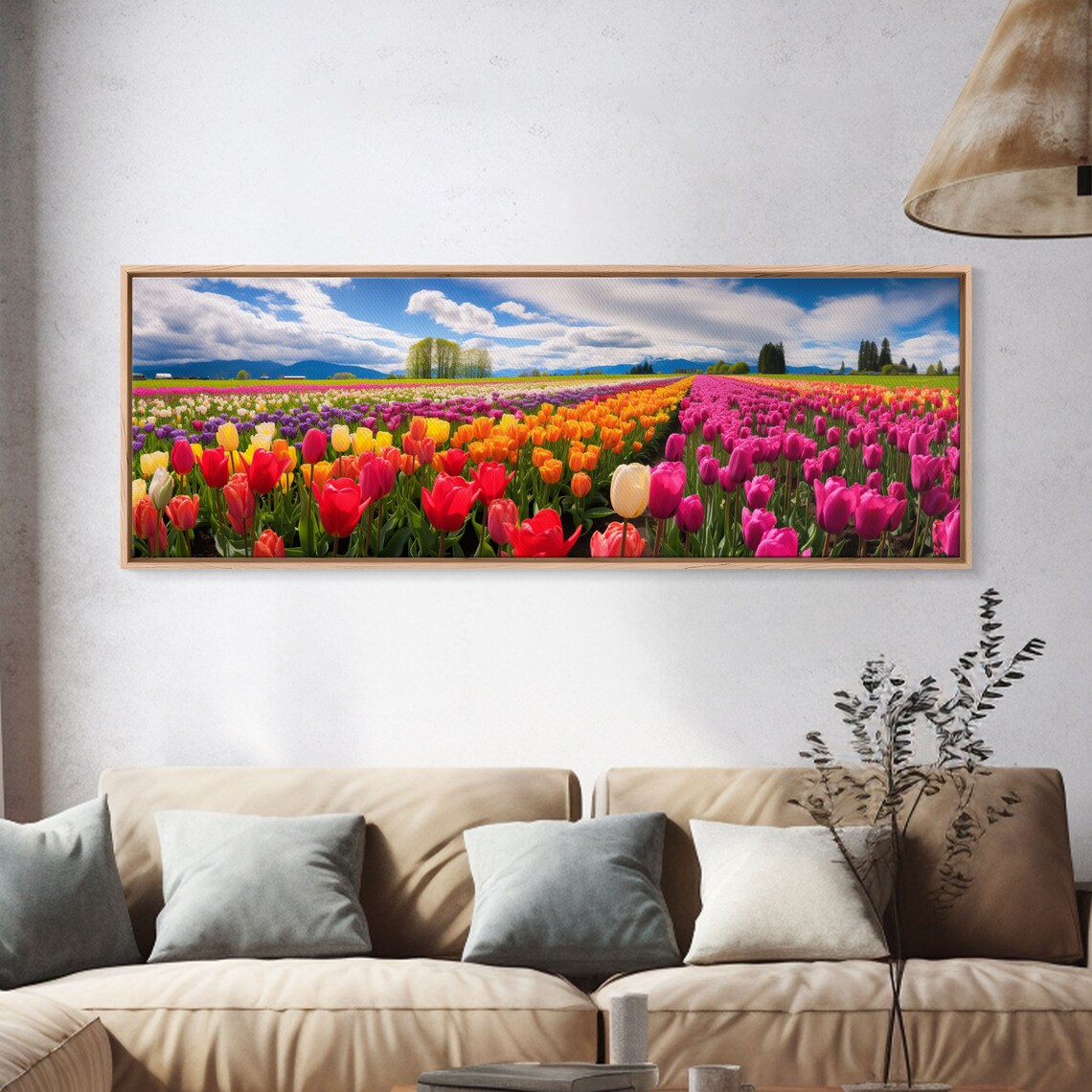 Skagit Valley Tulip Fields Panorama Art Print - Image 3