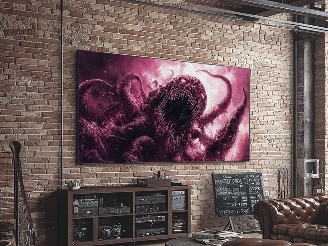 Cosmic Horror Art Print, Halloween Decor - Image 3