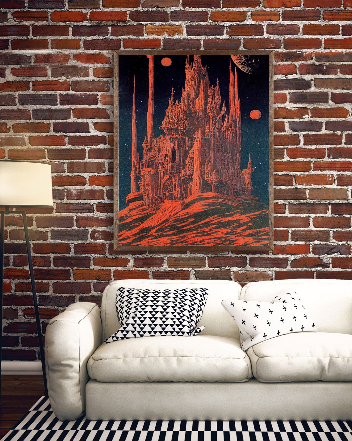 Gothic Eerie Castle Poster Print - Image 4