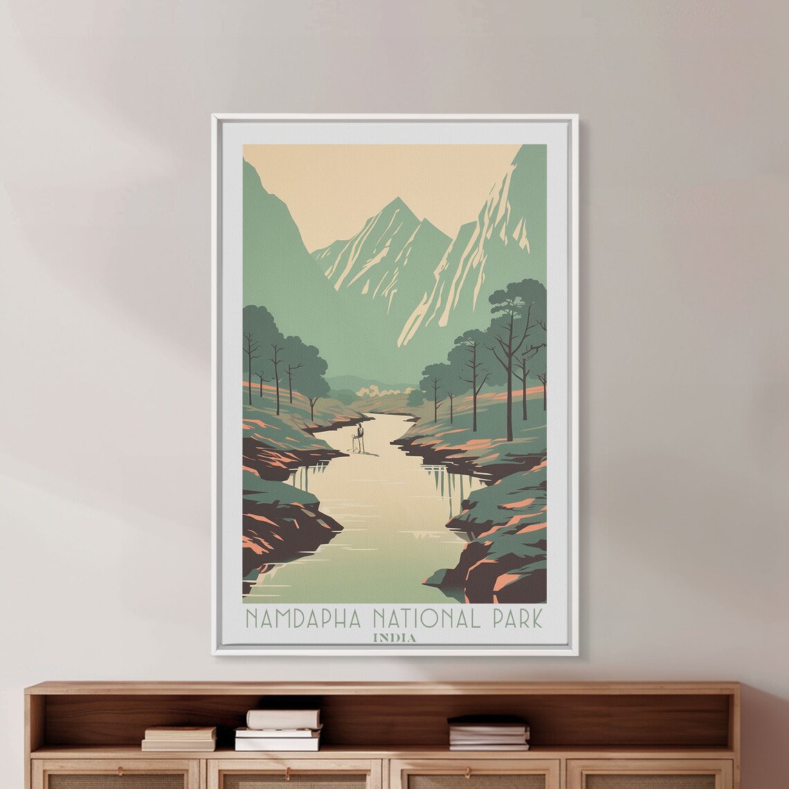 Namdapha National Park India Mountain River Hiker View Travel Poster - Image 5