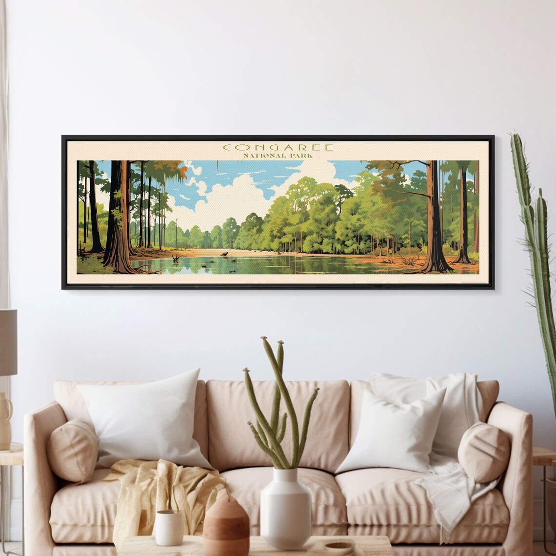 Congaree National Park Cypress Swamp Lake Reflection Travel Poster - Image 6