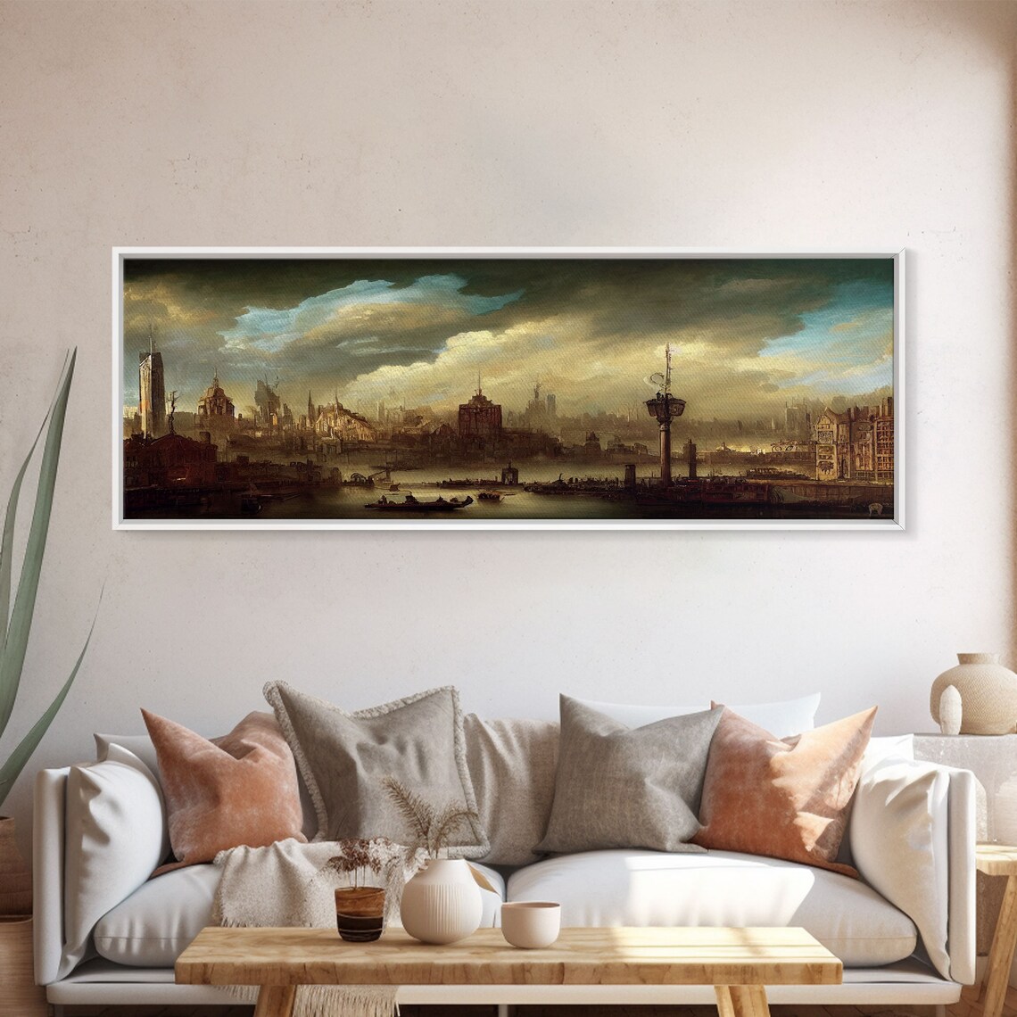 Steampunk Victorian Cityscape, Poster Print - Image 4