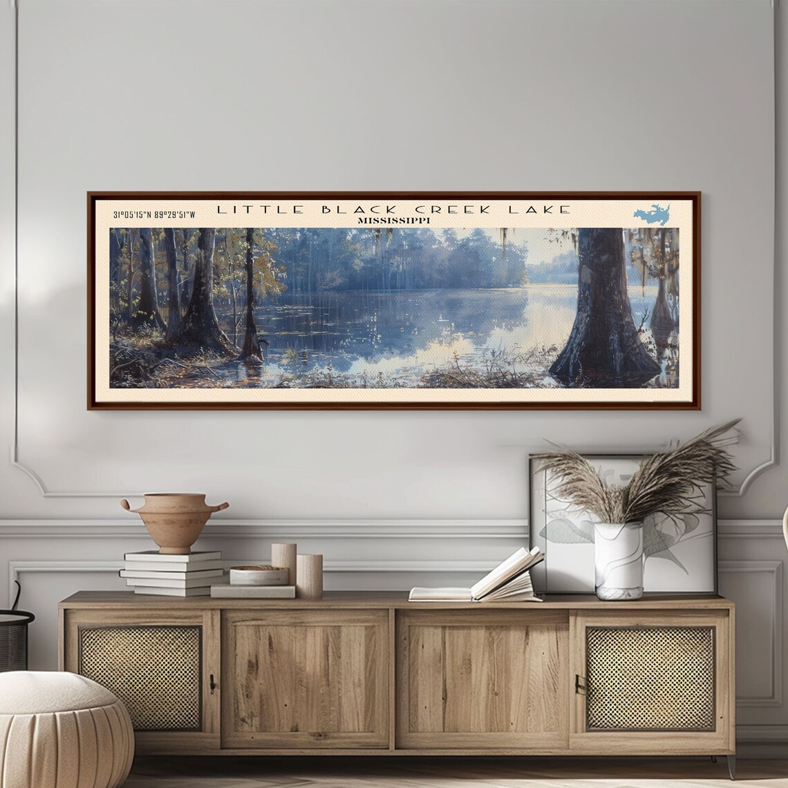 Little Black Creek Lake Mississippi Travel Poster