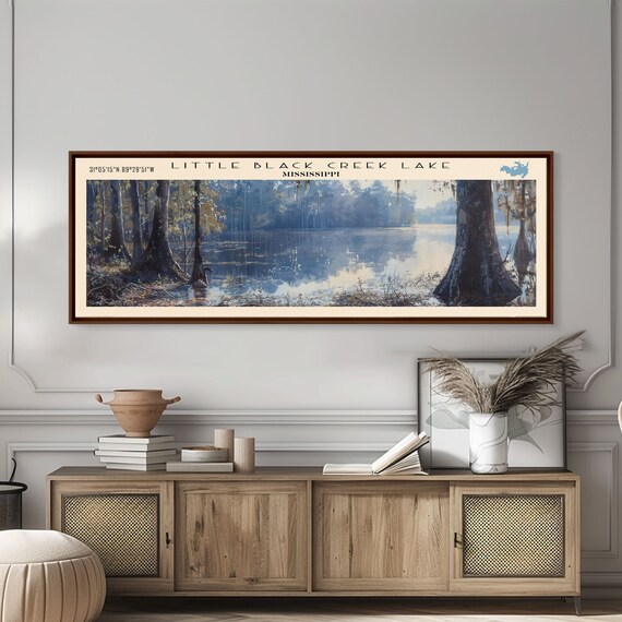 Little Black Creek Lake Mississippi Travel Poster