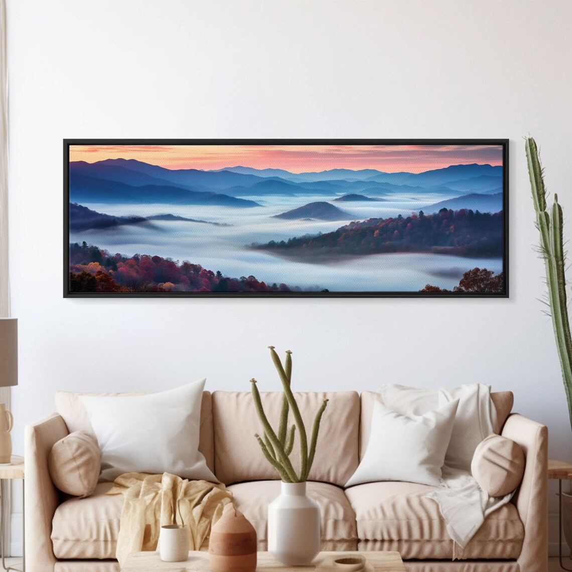 Blue Ridge Mountains Panoramic Art Print, Boho Decor - Image 5