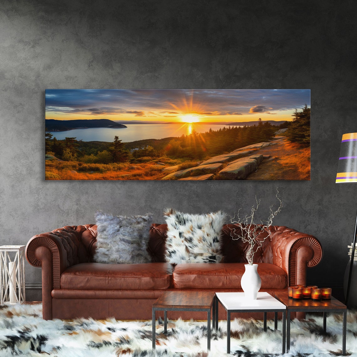 Acadia National Park Maine Sunrise Lake Forest Trail Photography Print - Image 3