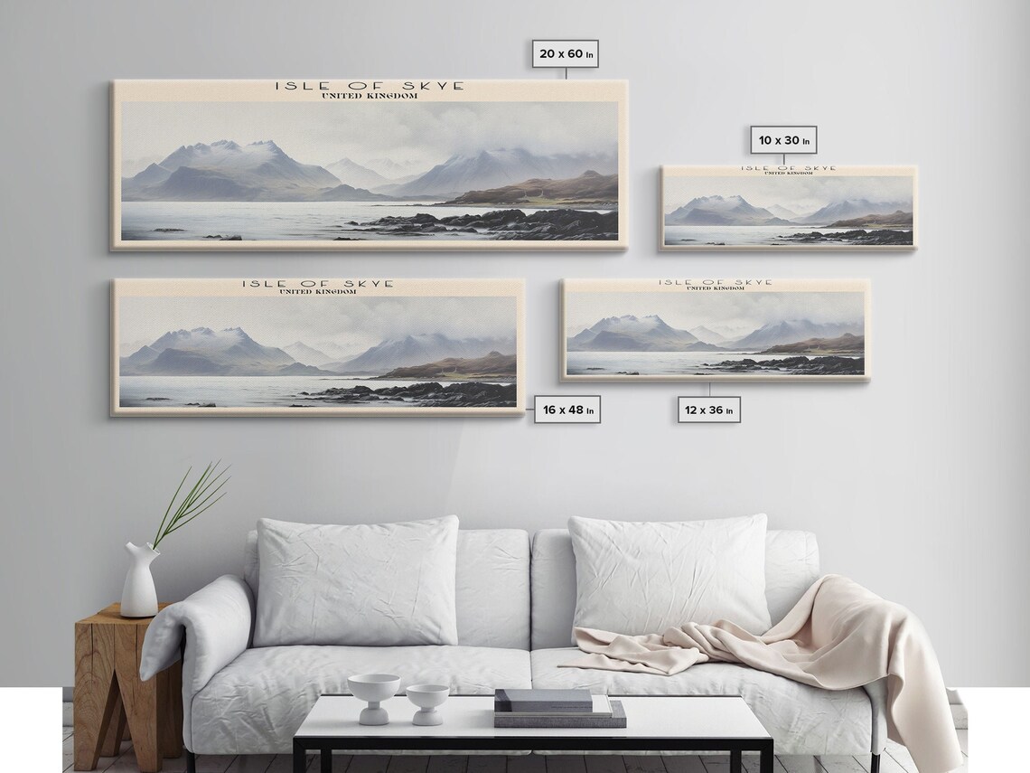 Isle Of Skye Scotland Travel Poster, Panoramic - Image 2