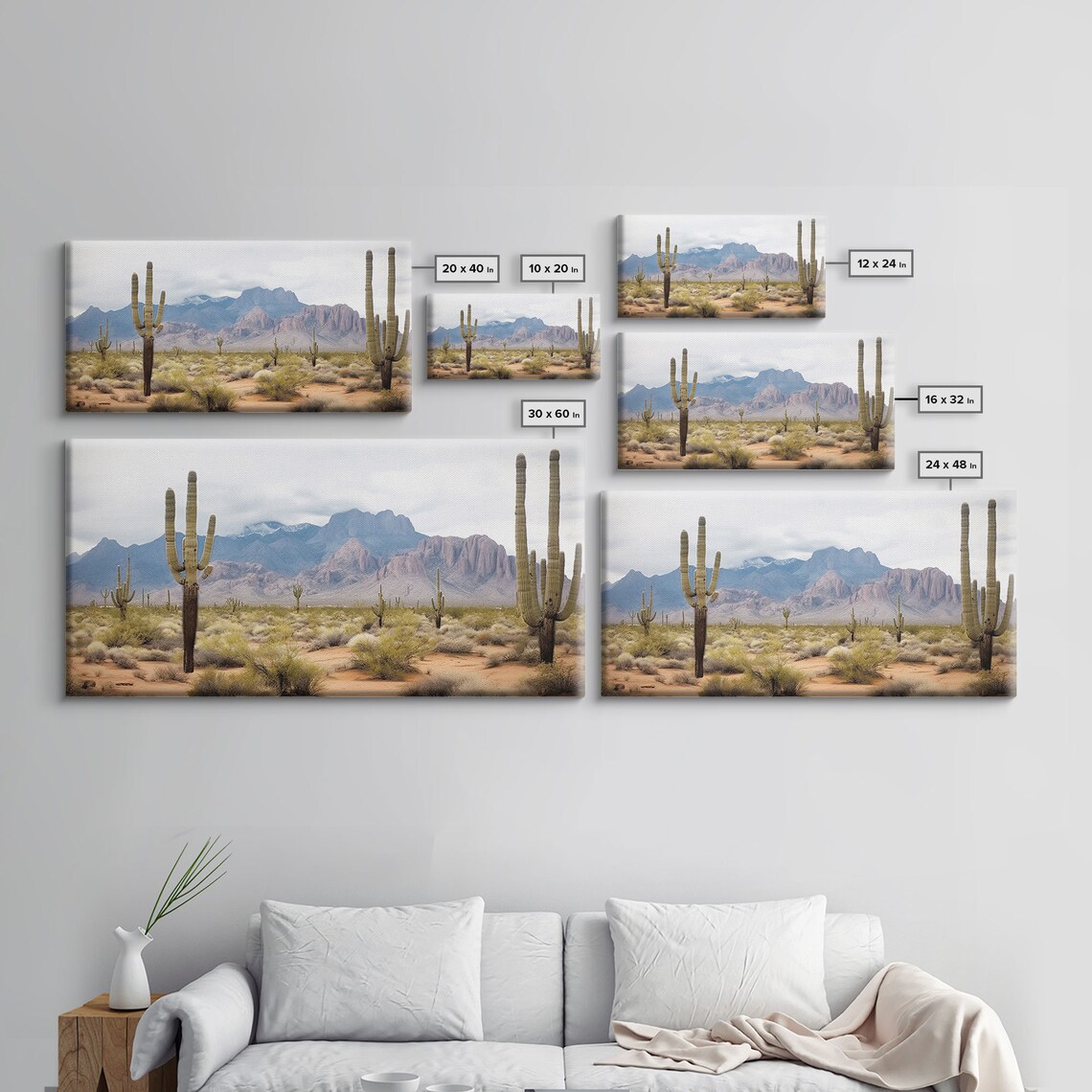 Desert Cactus Wall Art Print, Southwestern Decor - Image 2