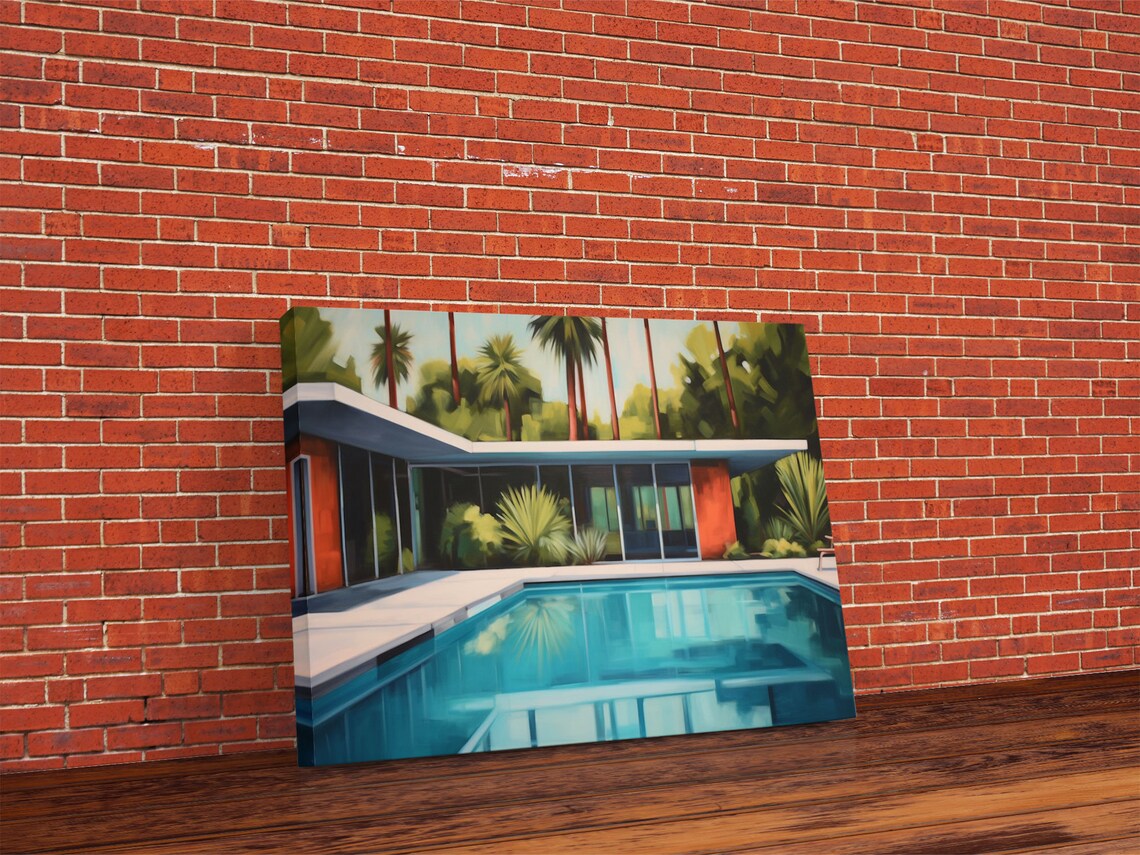 Mid-Century House Retro Architecture Art Print - Image 5