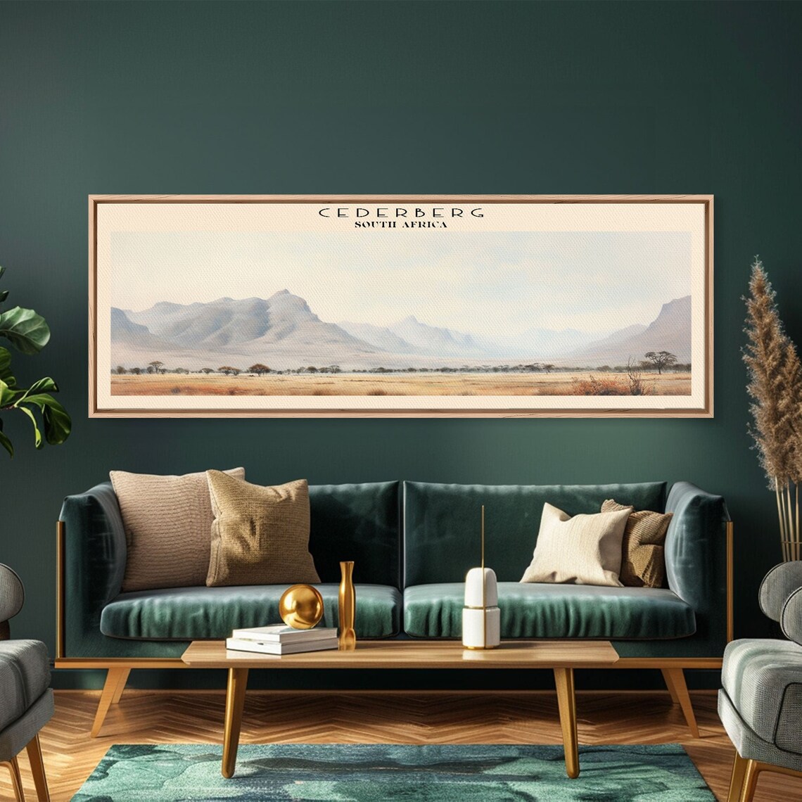 Cederberg South Africa Mountain Range Golden Savanna Travel Poster - Image 6