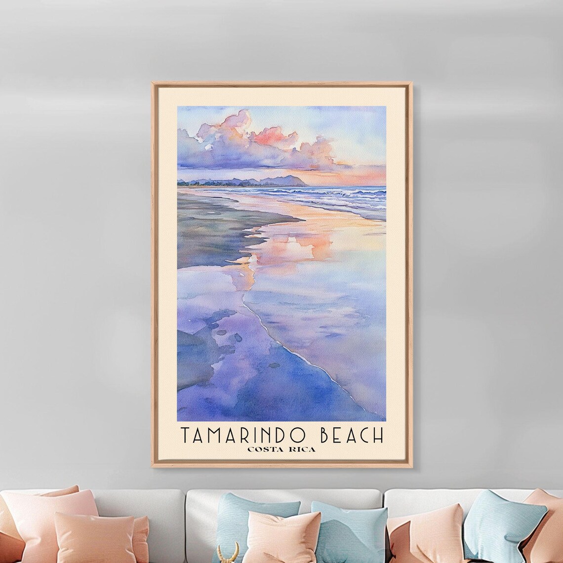 Tamarindo Beach Costa Rica Watercolor Art Print - Image 2