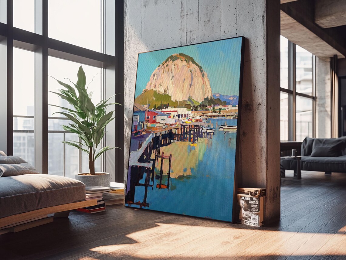 Morro Bay California Travel Poster, Wall Art Print - Image 3