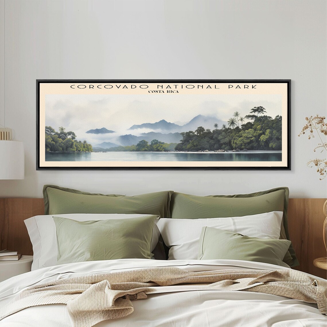 Corcovado National Park Costa Rica Rainforest Coast Panoramic Travel Poster - Image 2