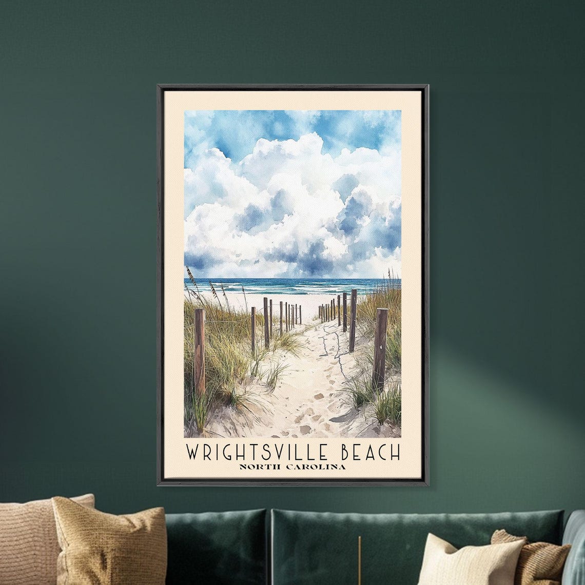 Wrightsville Beach North Carolina Dune Path Sea Grass Ocean Poster - Image 5