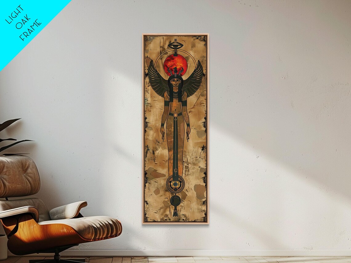 Goddess Isis Egyptian Art, Mid-Century Modern Art Print - Image 6