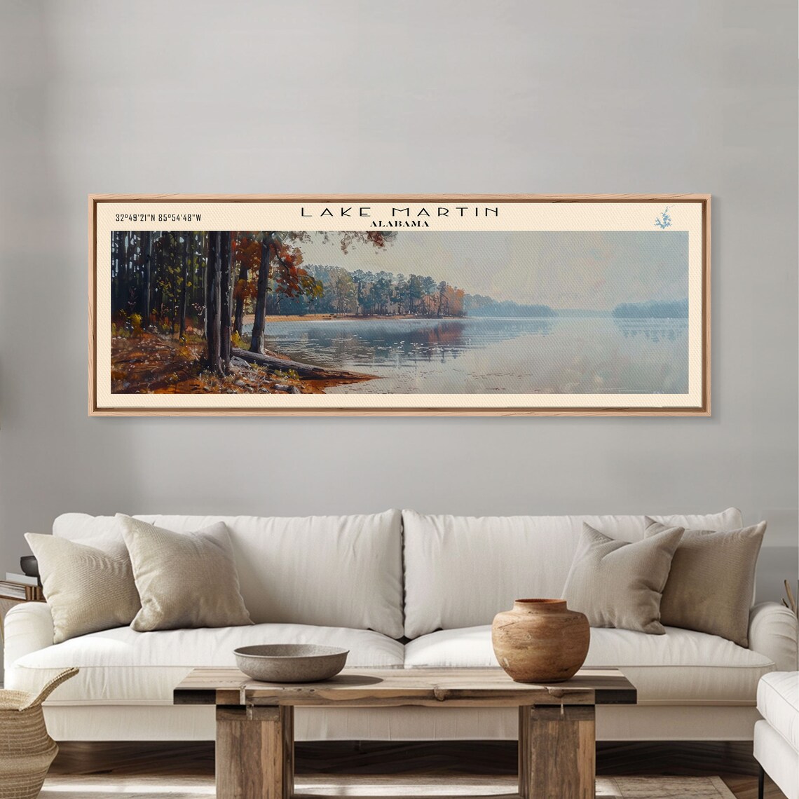 Lake Martin Alabama Scenic Lakeside Art Print - Image 2