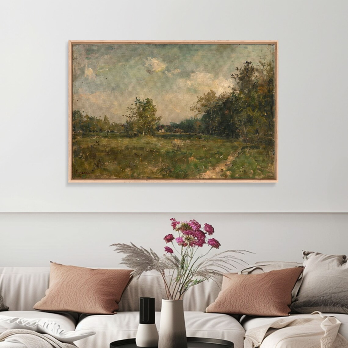 Slightly Scorched Vintage Landscape Art Print - Image 6