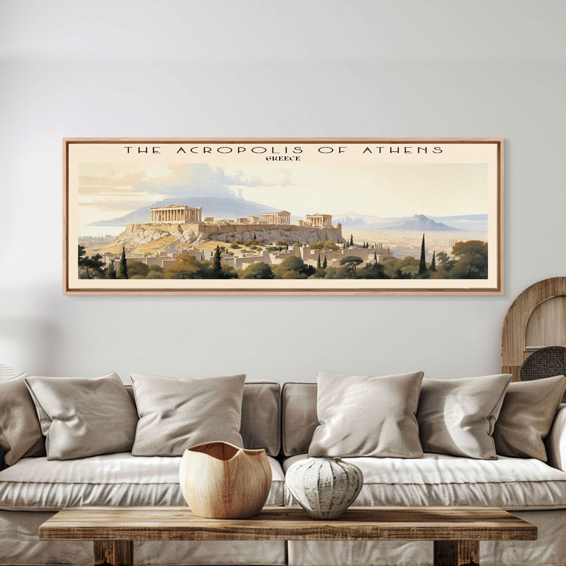 The Acropolis Of Athens Retro Travel Poster, Greece - Image 2