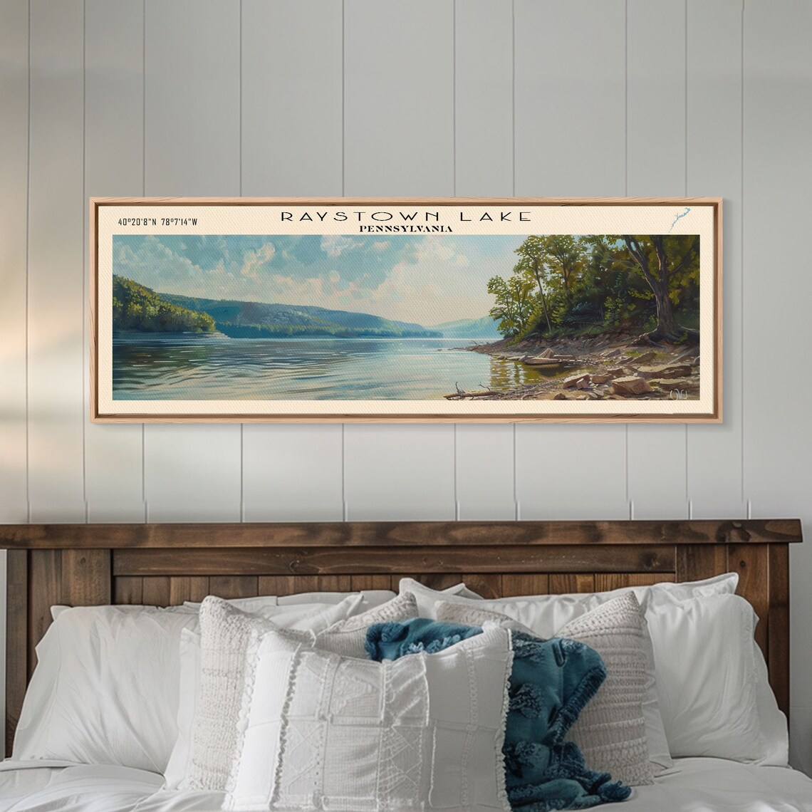 Raystown Lake Pennsylvania Wooded Shoreline Calm Water Travel Poster - Image 6