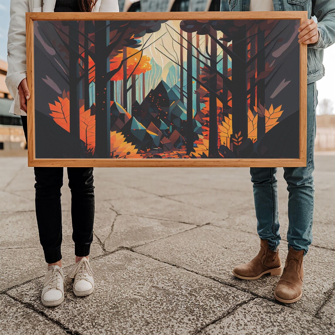 Forest Fire Seen Through A Kaleidoscope Art Print - Image 5