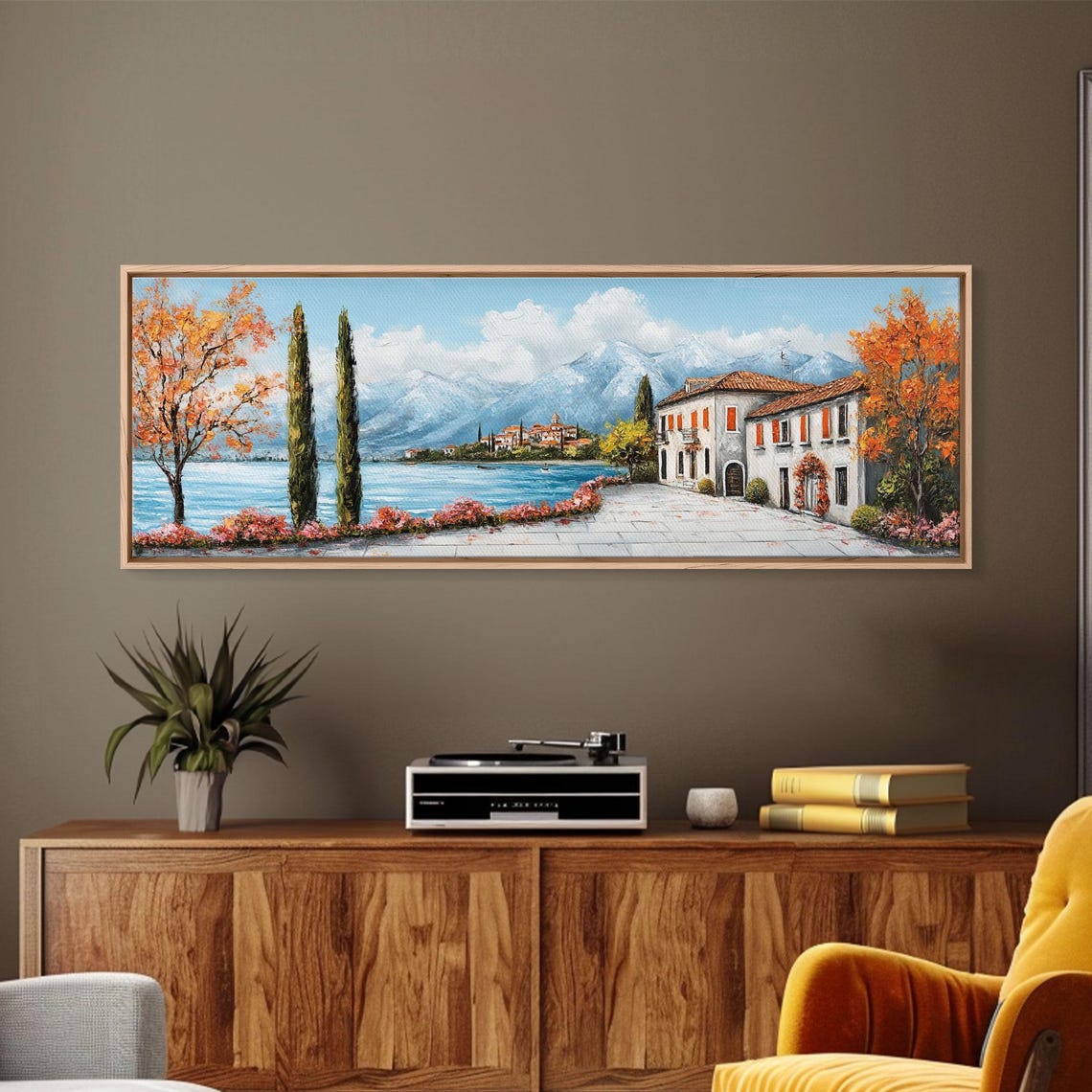 Positano Oil Painting Print Original Art Of Amalfi Coast Italy Italian Vacation Art European Vacation Gift Idea Living Room Decor - Image 3