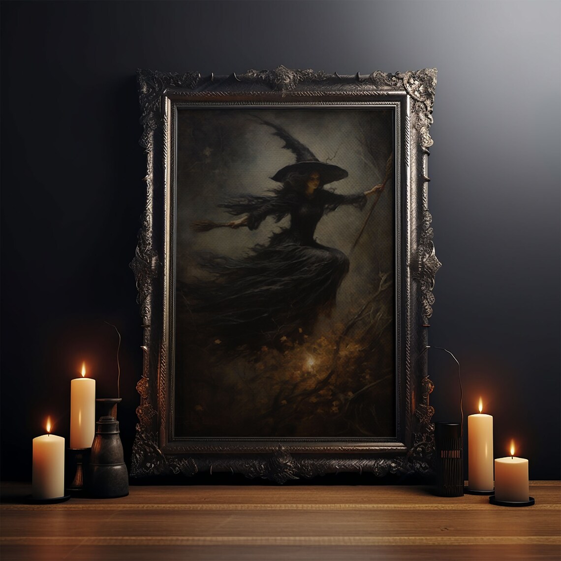 Spooky Season Witch Decor Halloween Art Print - Image 3