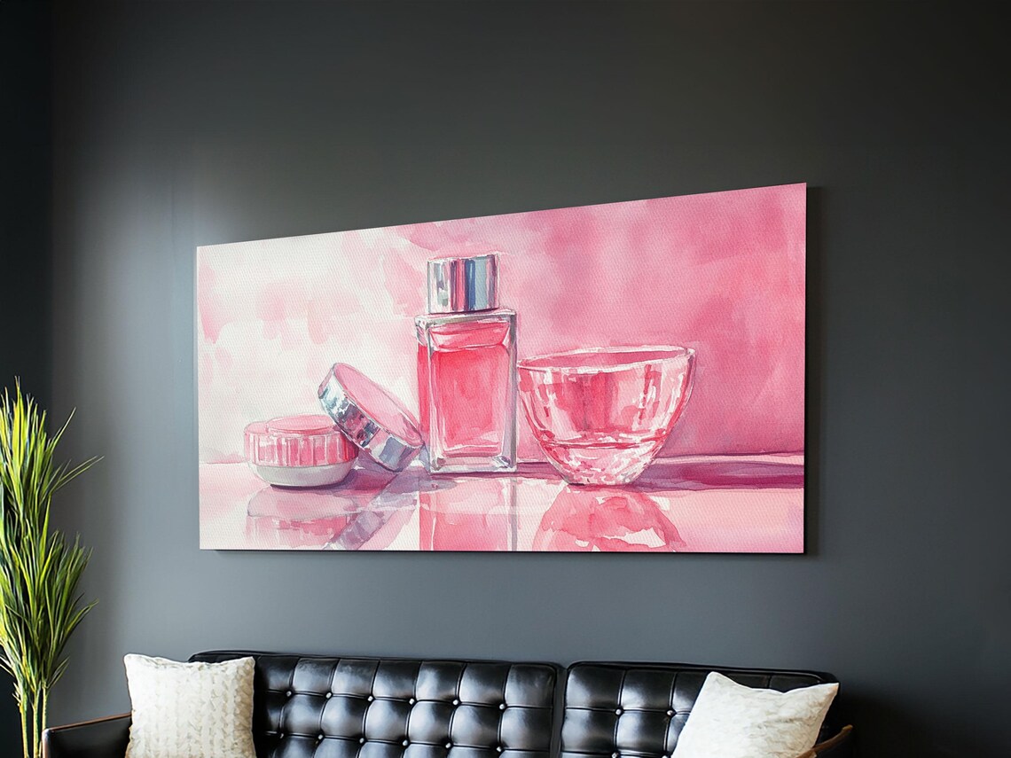 Light Pink Wall Art Print Modern Minimalist Art Whimsical Home Decor Therapy Art Piece Light Pink Abstract Art Gift Idea - Image 6