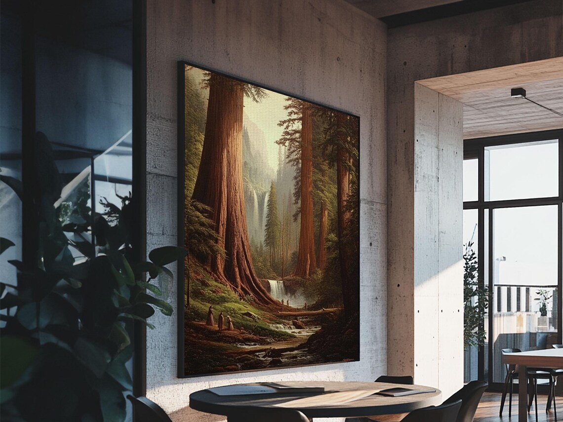 Fantasy Forest Redwood Trees, California Art Print - Image 2