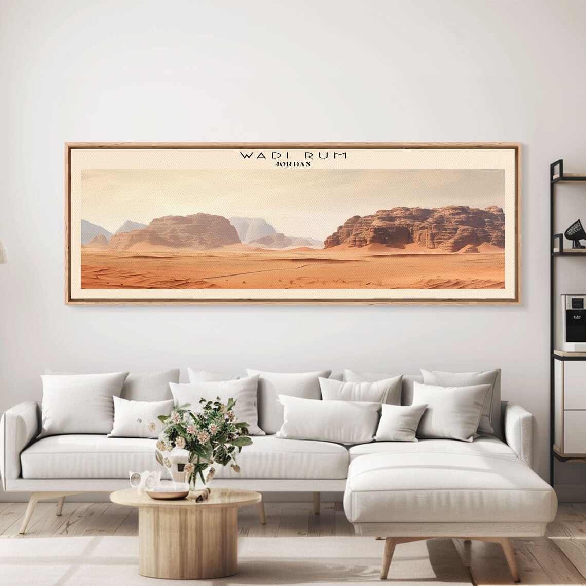 Wadi Rum Framed Print Travel Poster Panoramic Wall Art Home Decor Gift For Travel Lover Wall Hanging - Image 6