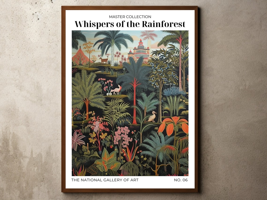 Whispers Of The Rainforest Botanical Exhibition Tropical Poster
