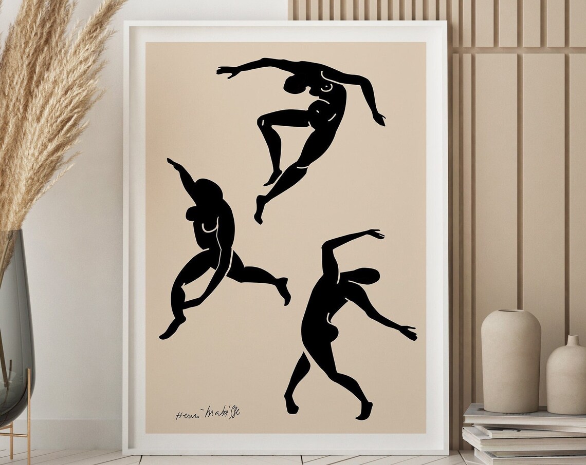 Matisse Dancers Minimal Abstract Poster Print