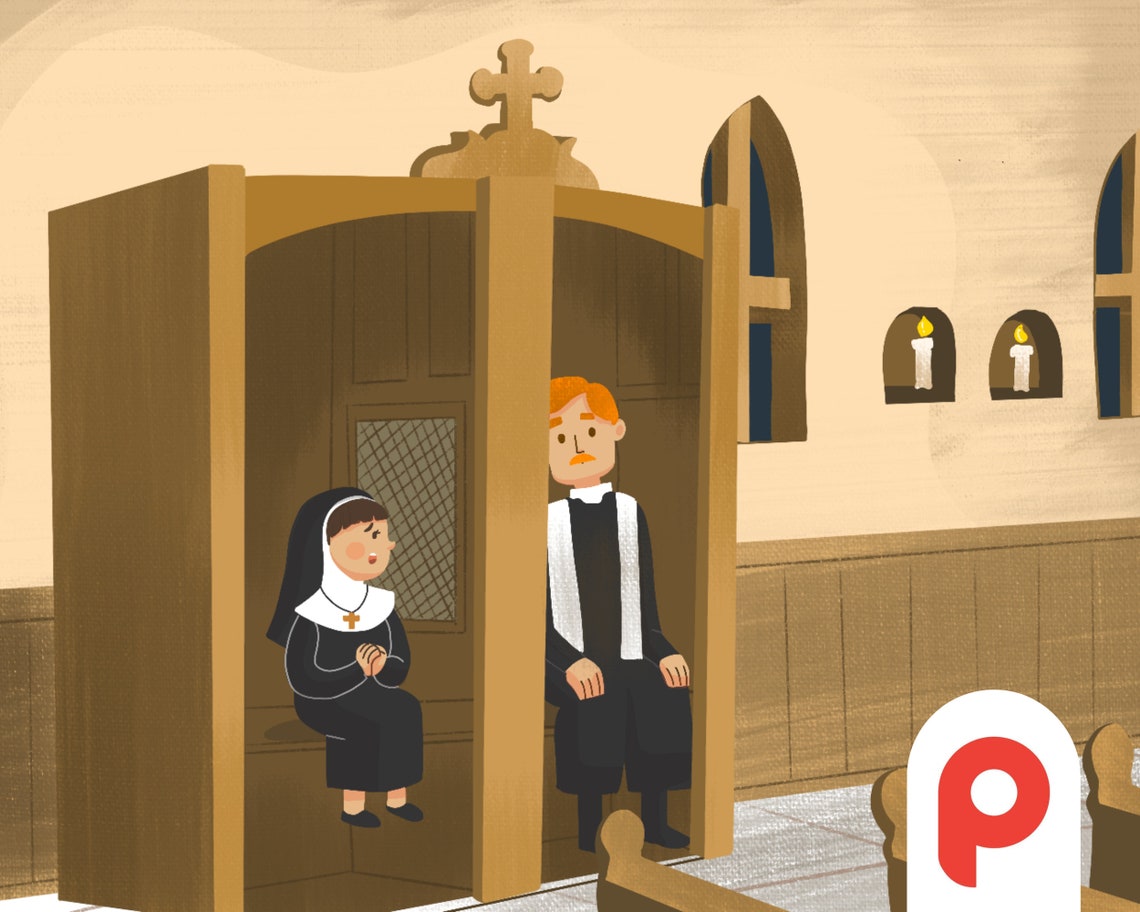 Cute Halloween Costumed Kids Trick-or-Treating in a Market Poster - Image 2