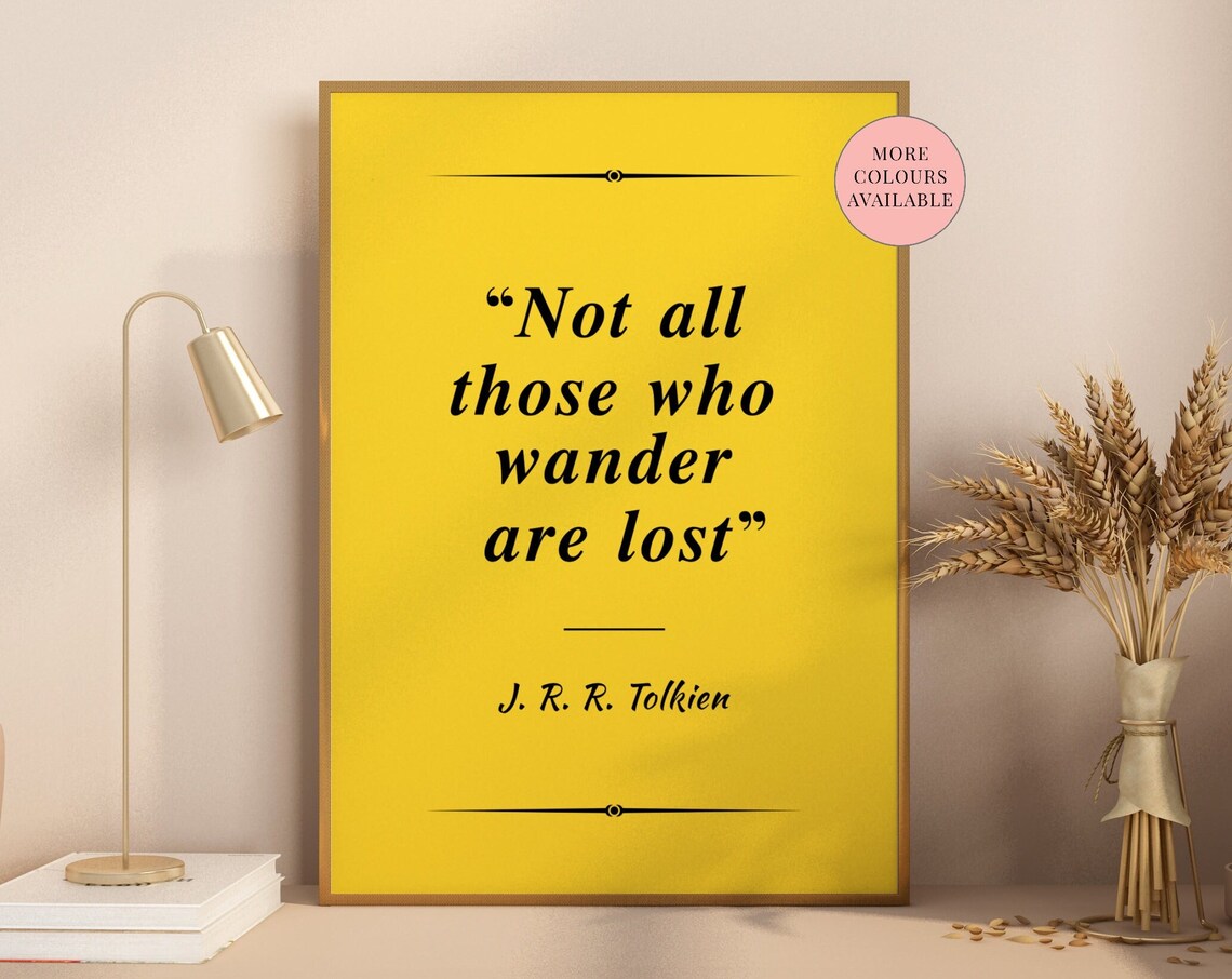 Lord Of The Rings Quote Print, Minimalist Poster