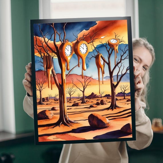 Surrealist Desert Jigsaw Puzzle Melting Clocks Fantasy Art Game