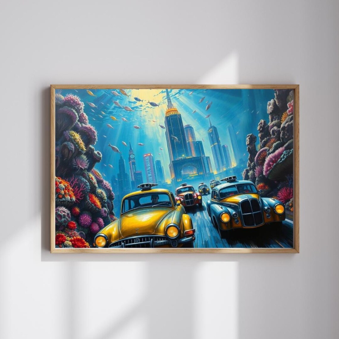 Underwater Cityscape Car Puzzle Family Jigsaw Game