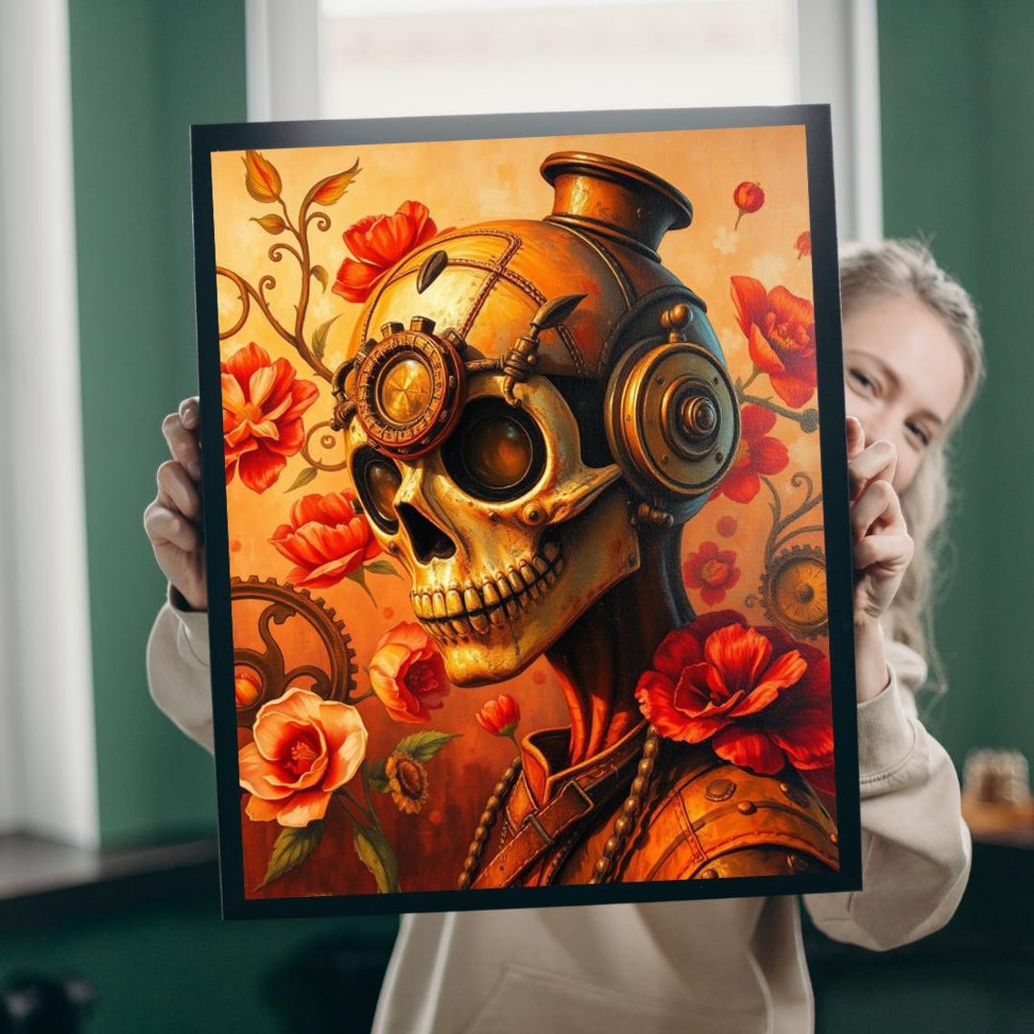Steampunk Skull Puzzle Unique Art Brain Teaser 1101014 Piece
