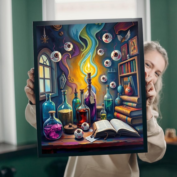 Mystical Potion Lab Jigsaw Puzzle Halloween Game Night Activity