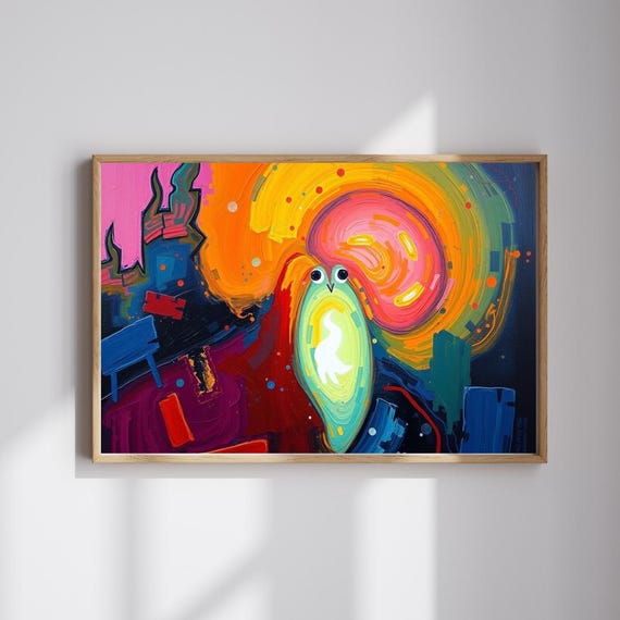 Whimsical Owl Puzzle Abstract Jigsaw For Family Fun