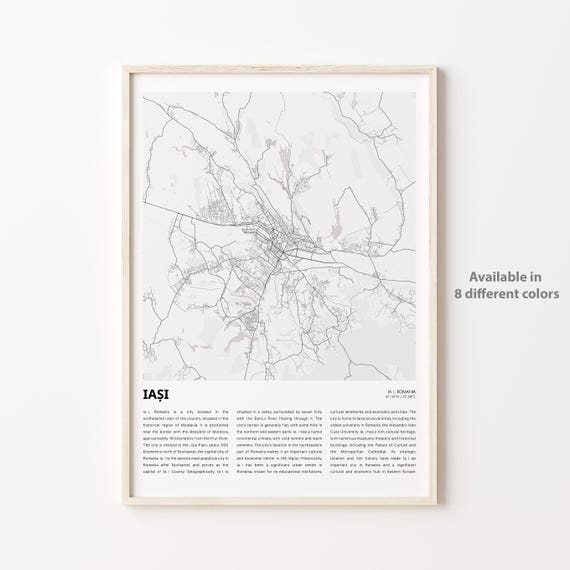 Iai Map Print Travel Wall Decor Art Housewarming Gift