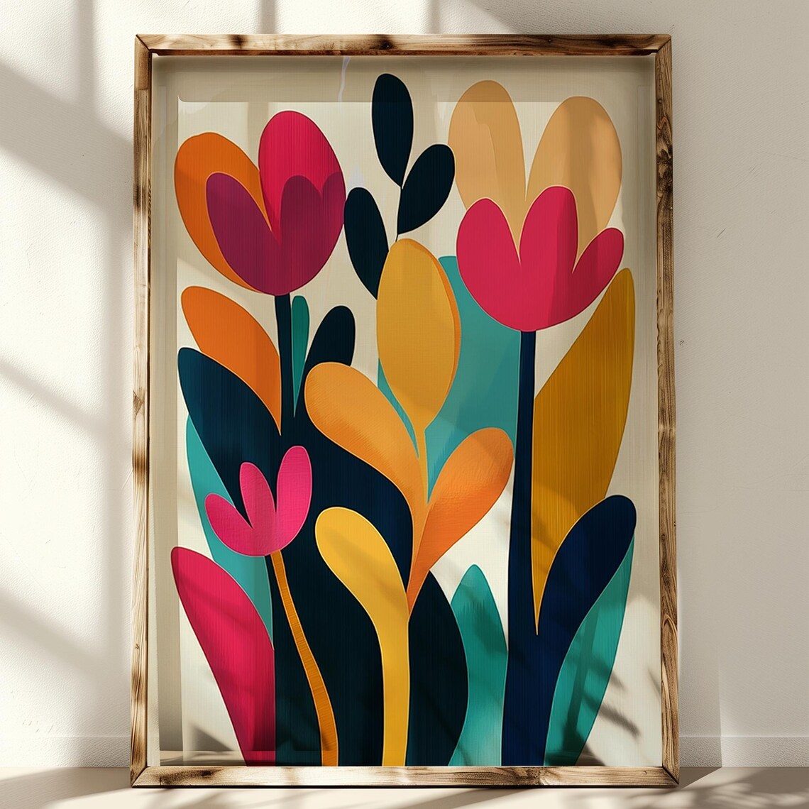 Bold Abstract Floral, Modern Botanical Boho