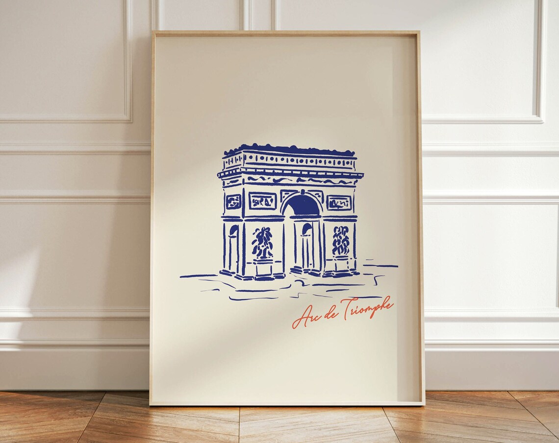 Paris Arc De Triomphe Travel Poster, Architecture