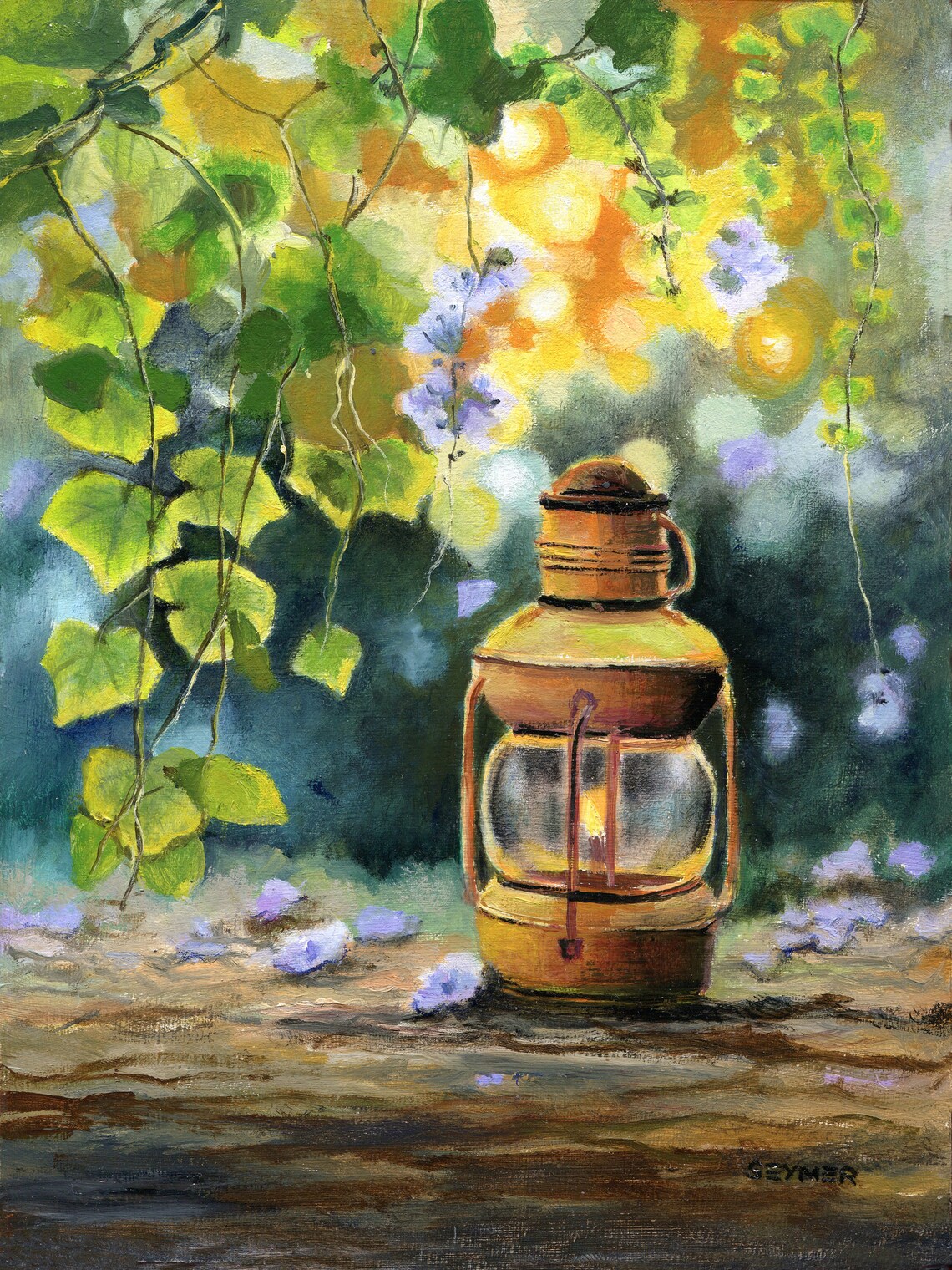 Botanical Oil Painting, Vintage Floral Kitchen Art Print