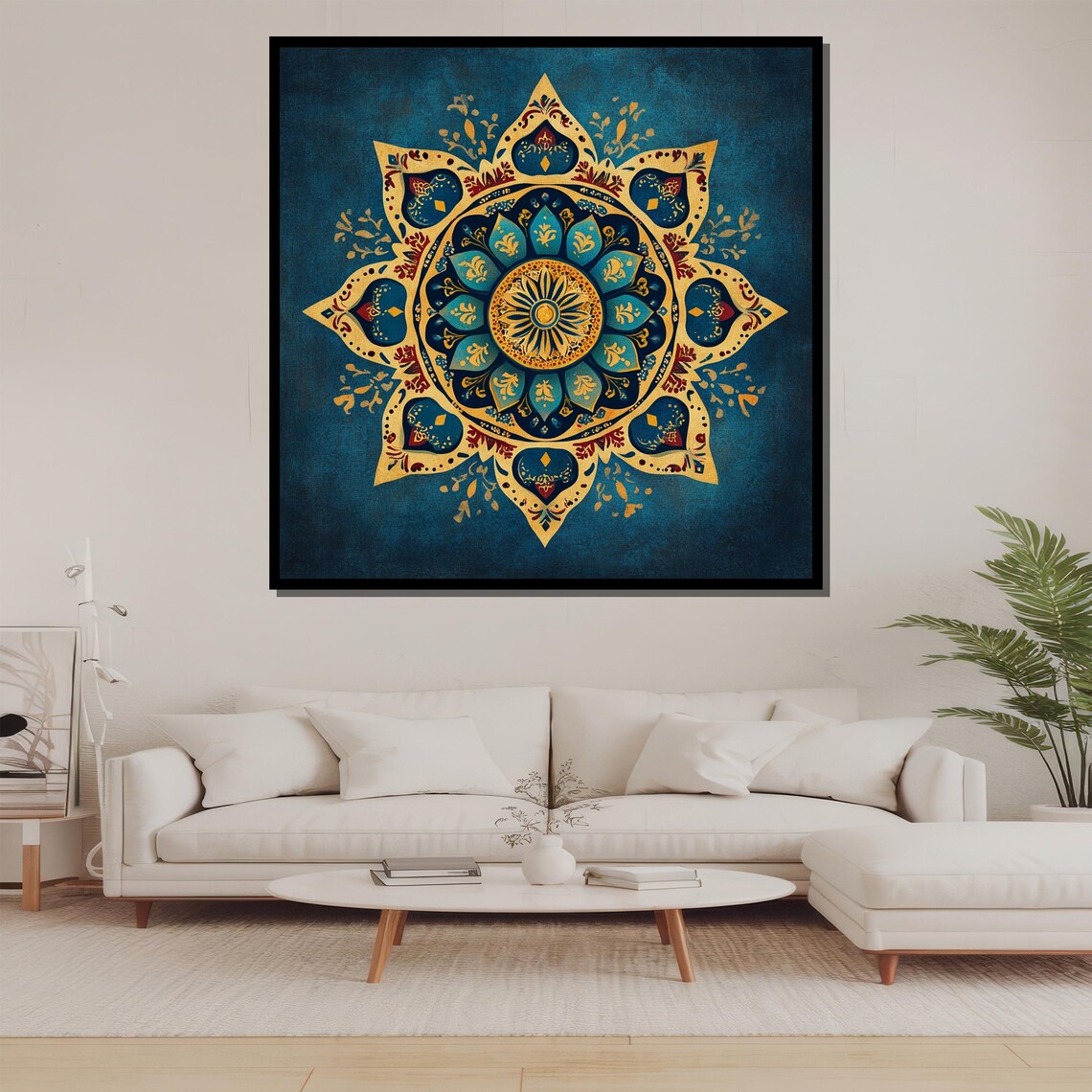 Gold Mandala Wall Art, Islamic Geometric Decor - Image 2