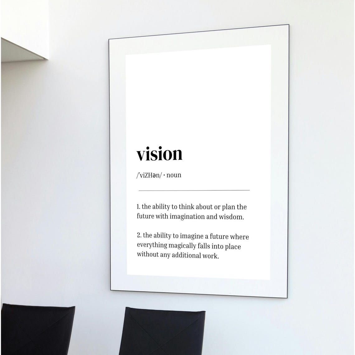 Vision Funny Dictionary Definition Office Workplace Humor Print - Image 2