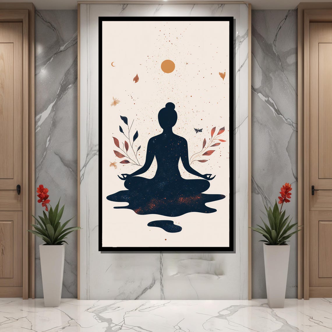 Minimalist Ayurveda Vata Dosha Zen Meditation Poster - Image 2
