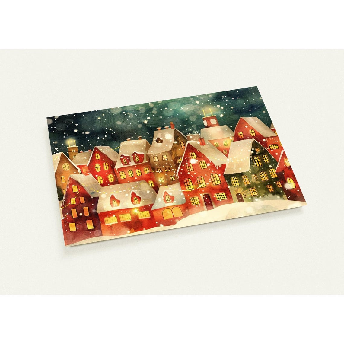 Christmas Postcard Pack Elegant Holiday Greetings Set Of 10